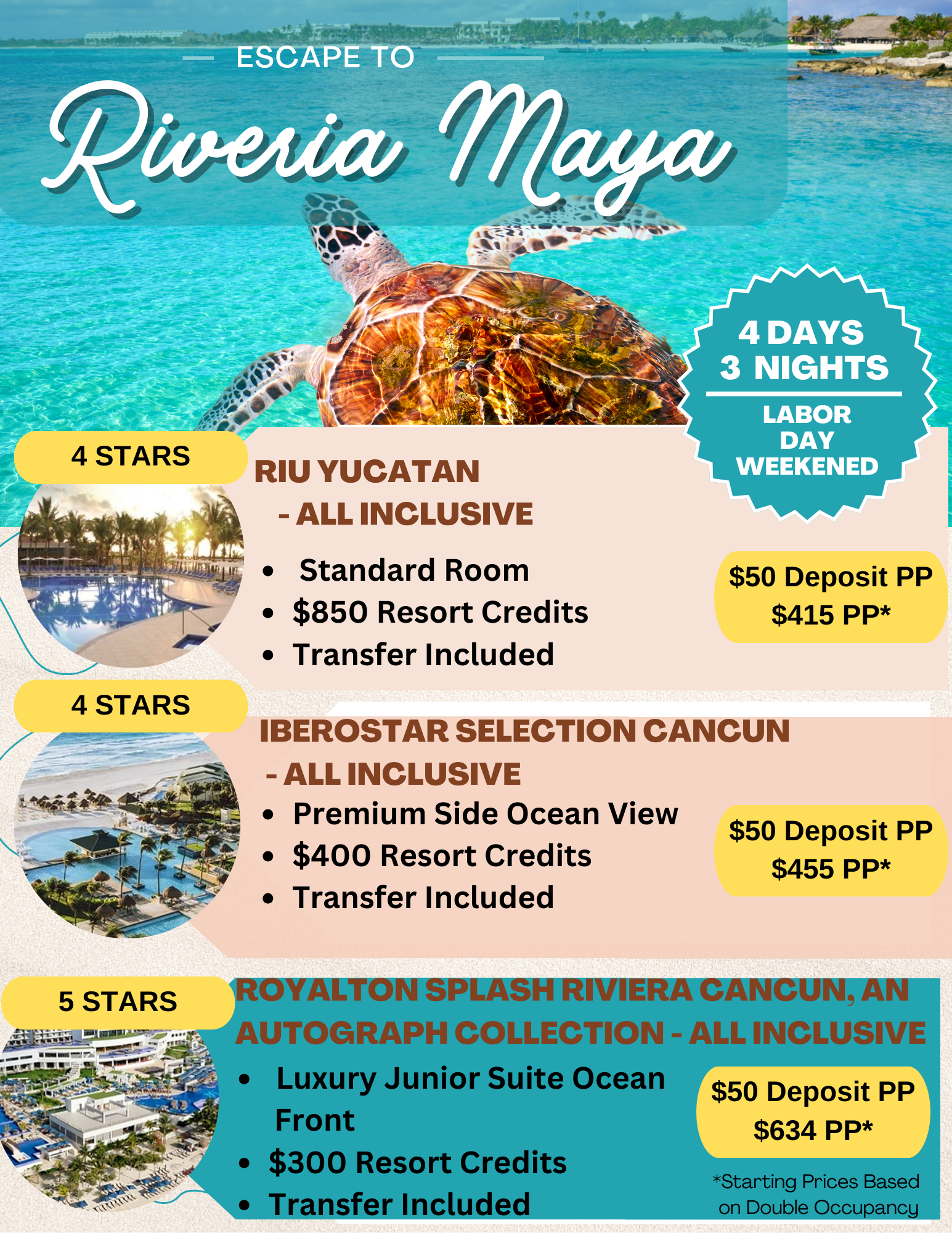 Copy of Blue & Brown World Travel Freedom Flyer